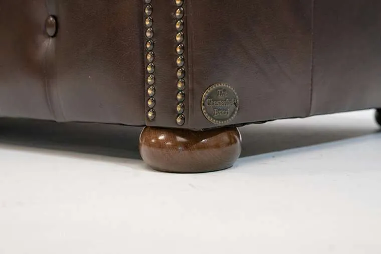 chesterfield dvosjed class leather | 2-sjedišta | cloudy brown dark - slika 4