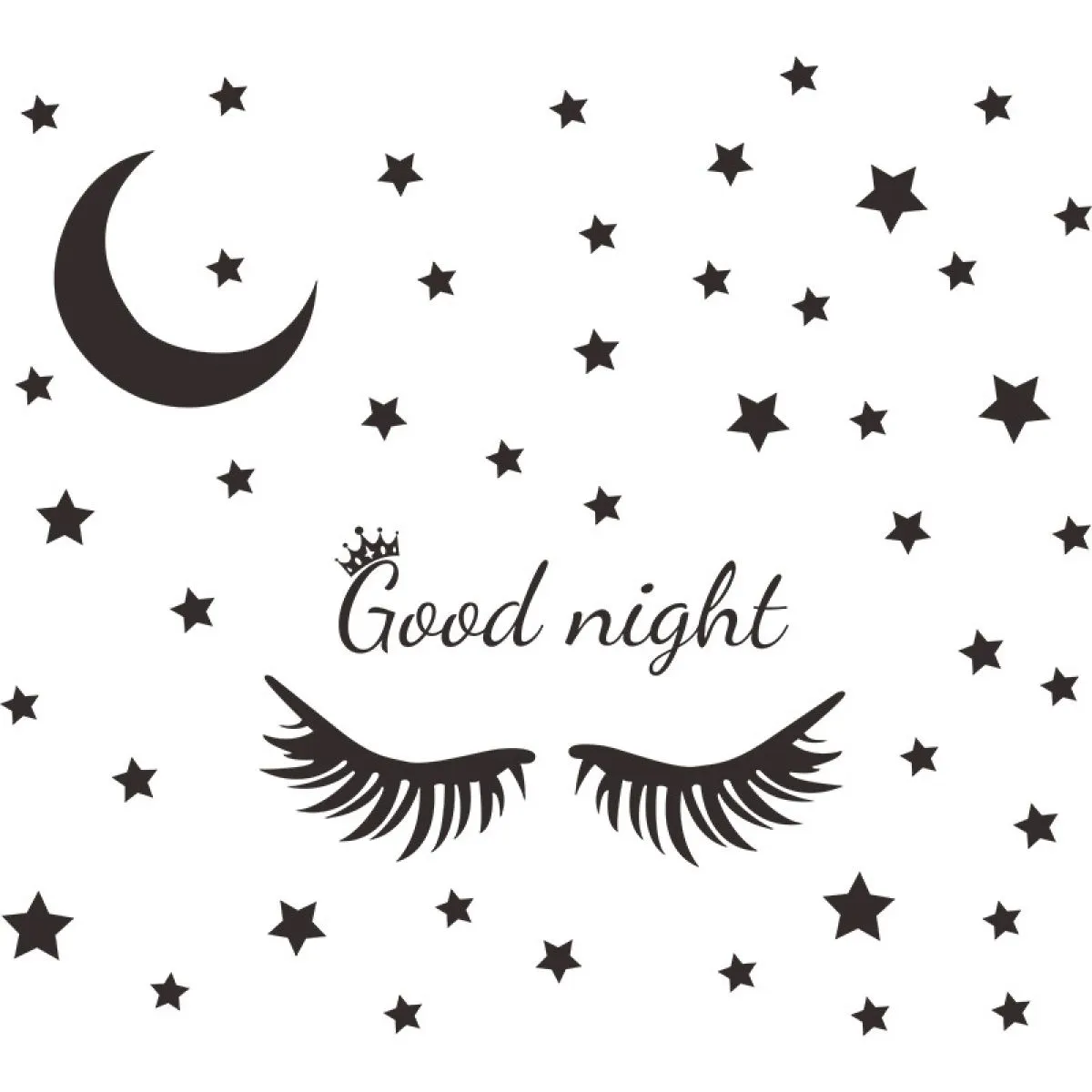 zidna naljepnica good night - slika 4
