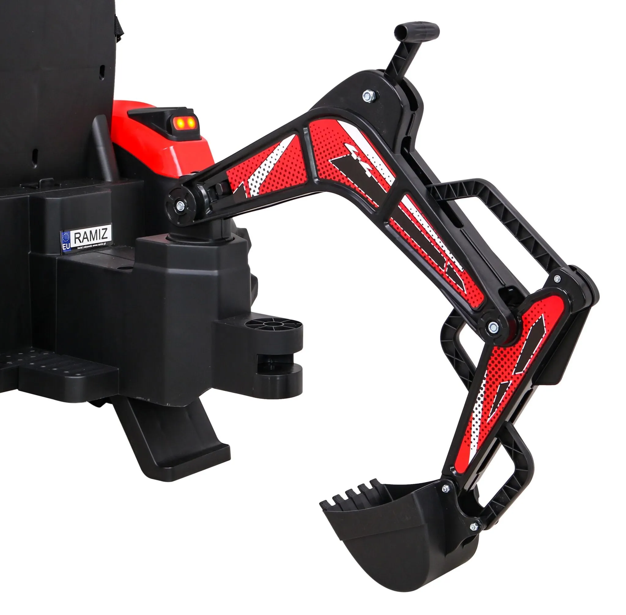 bager na akumulator s prikolicom 720-t 4x4- crveni - slika 6