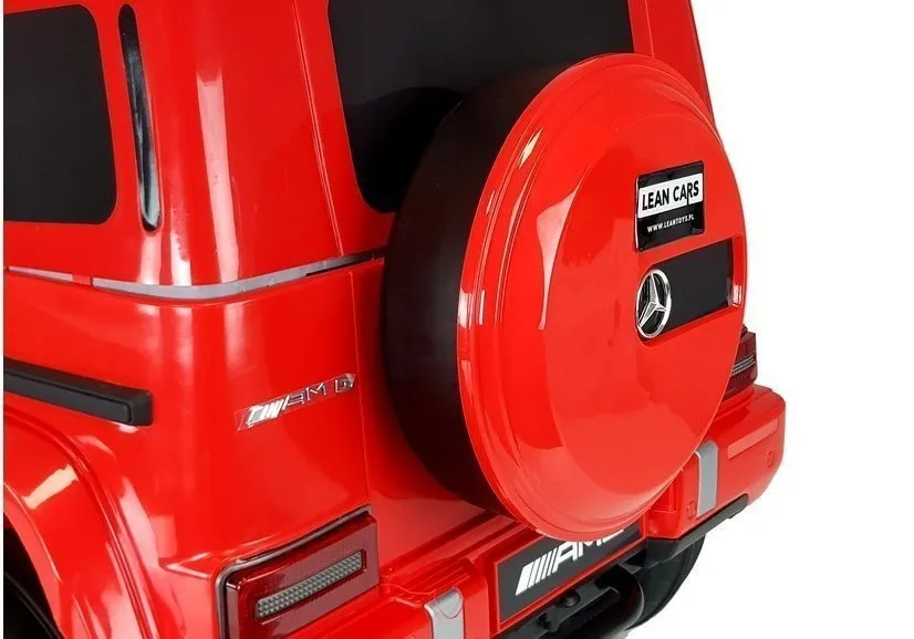 licencirani auto na akumulator mercedes g63 - crveni - slika 5