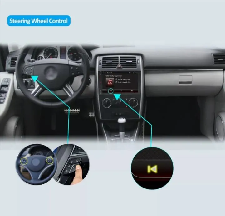 mercedes a b vito viano original android 10 navigacija multimedija - slika 6