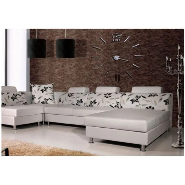veliki 3d zidni sat - acryl chrome 12time - slika 3