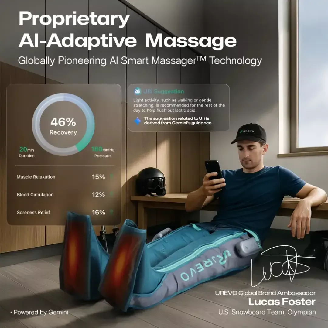 urevo wireless recovery boots - čizme za oporavak i masažu - slika 10