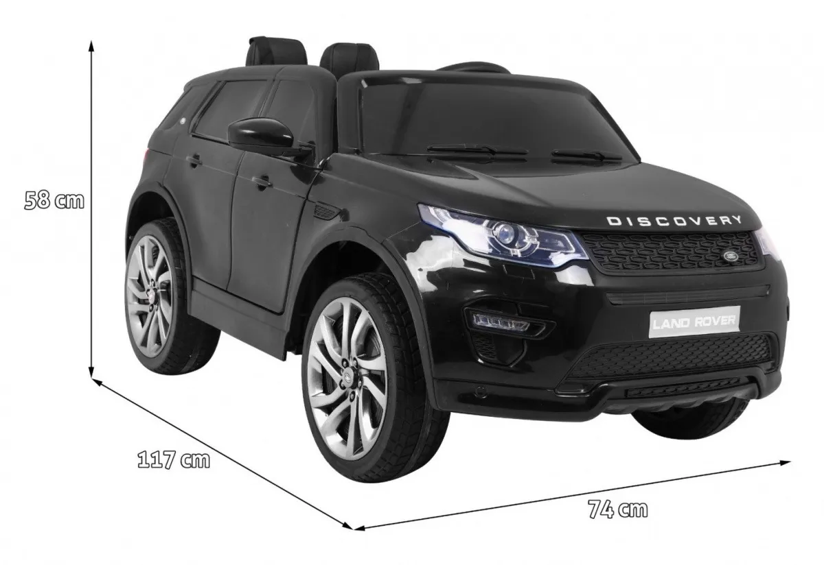 licencirani auto na akumulator land rover discovery - crni - slika 2