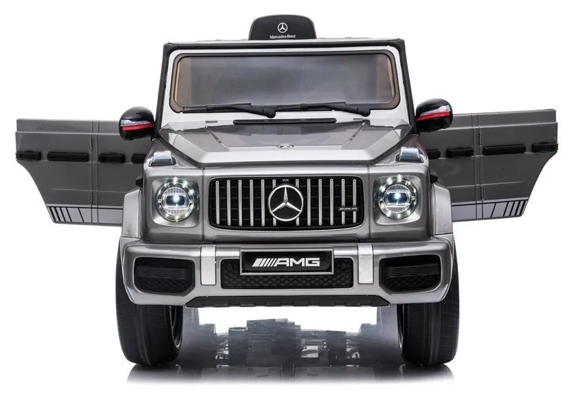 licencirani auto na akumulator mercedes g63 - sivi/lakirani - slika 2
