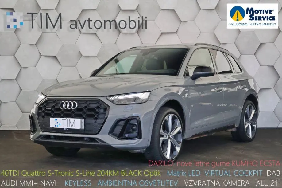 Audi Q5 40TDI Quattro S-Tronic S-Line 205KM VIRTUAL MATRIX DAB - Ljubljana