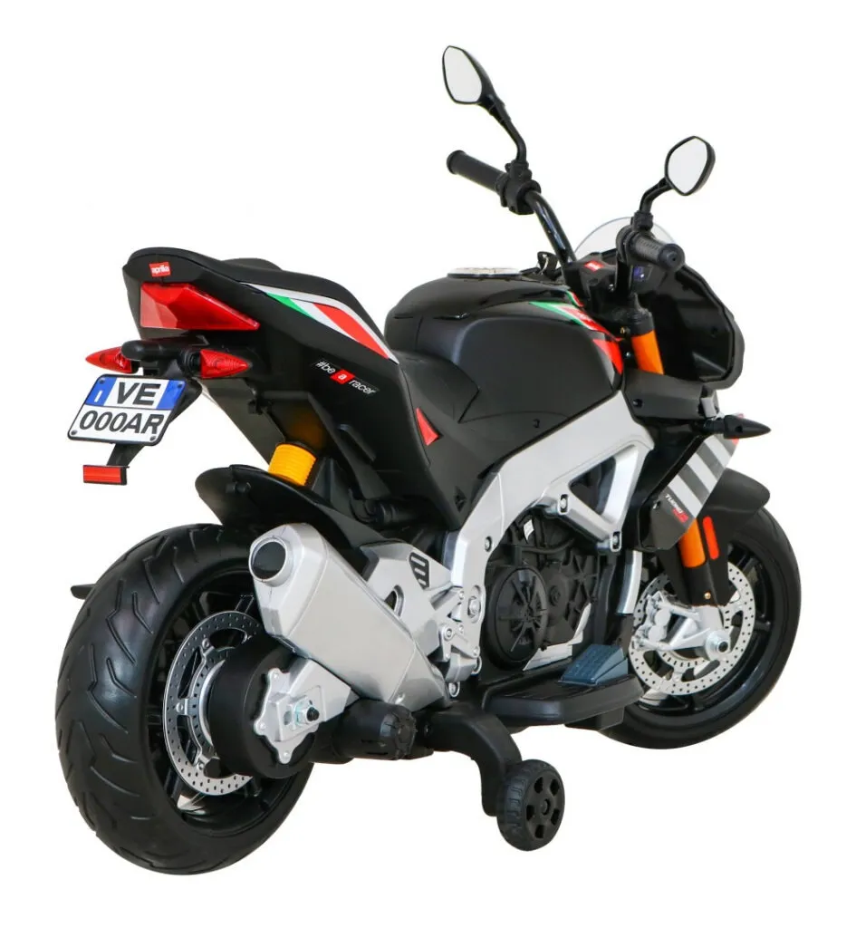 licencirani motor na akumulator aprilia tuono v4 - crni - slika 3