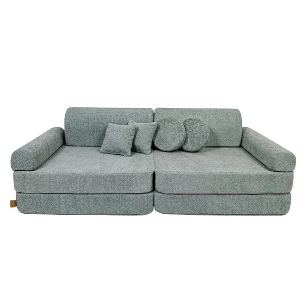 velika modularna sofa za djecu - premium mint - slika 2