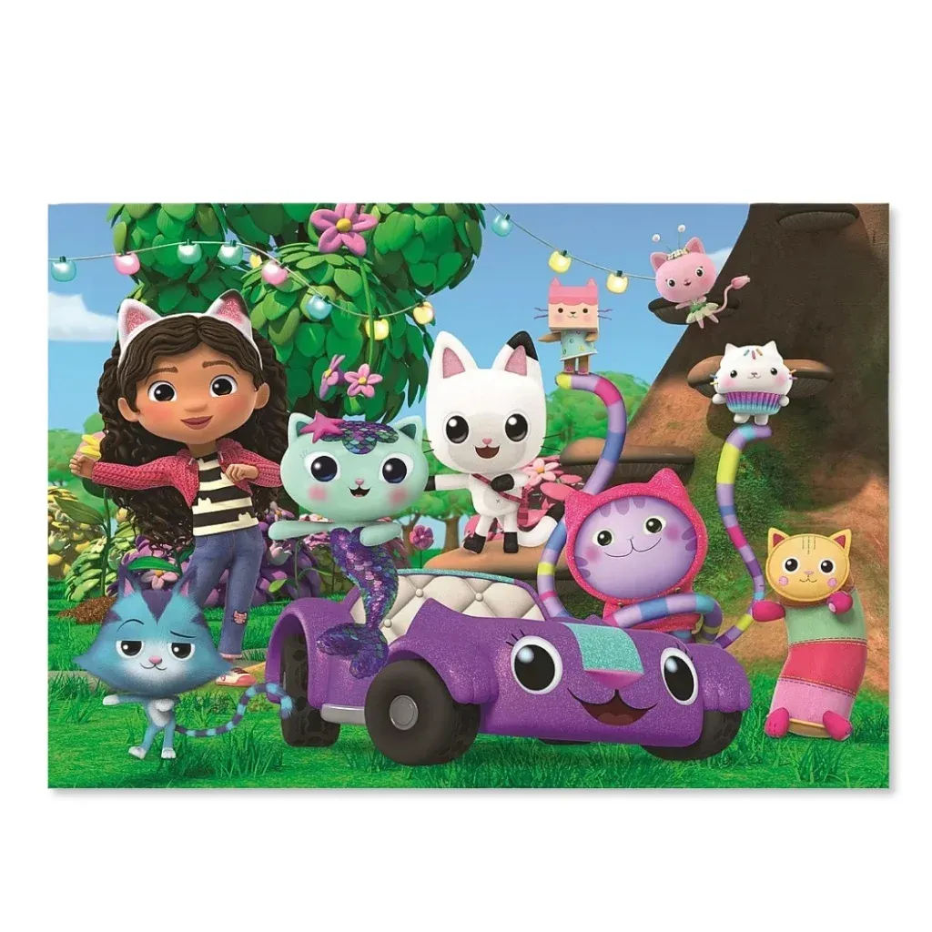 gabby’s dollhouse puzzle – family day, 104pcs - slika 2