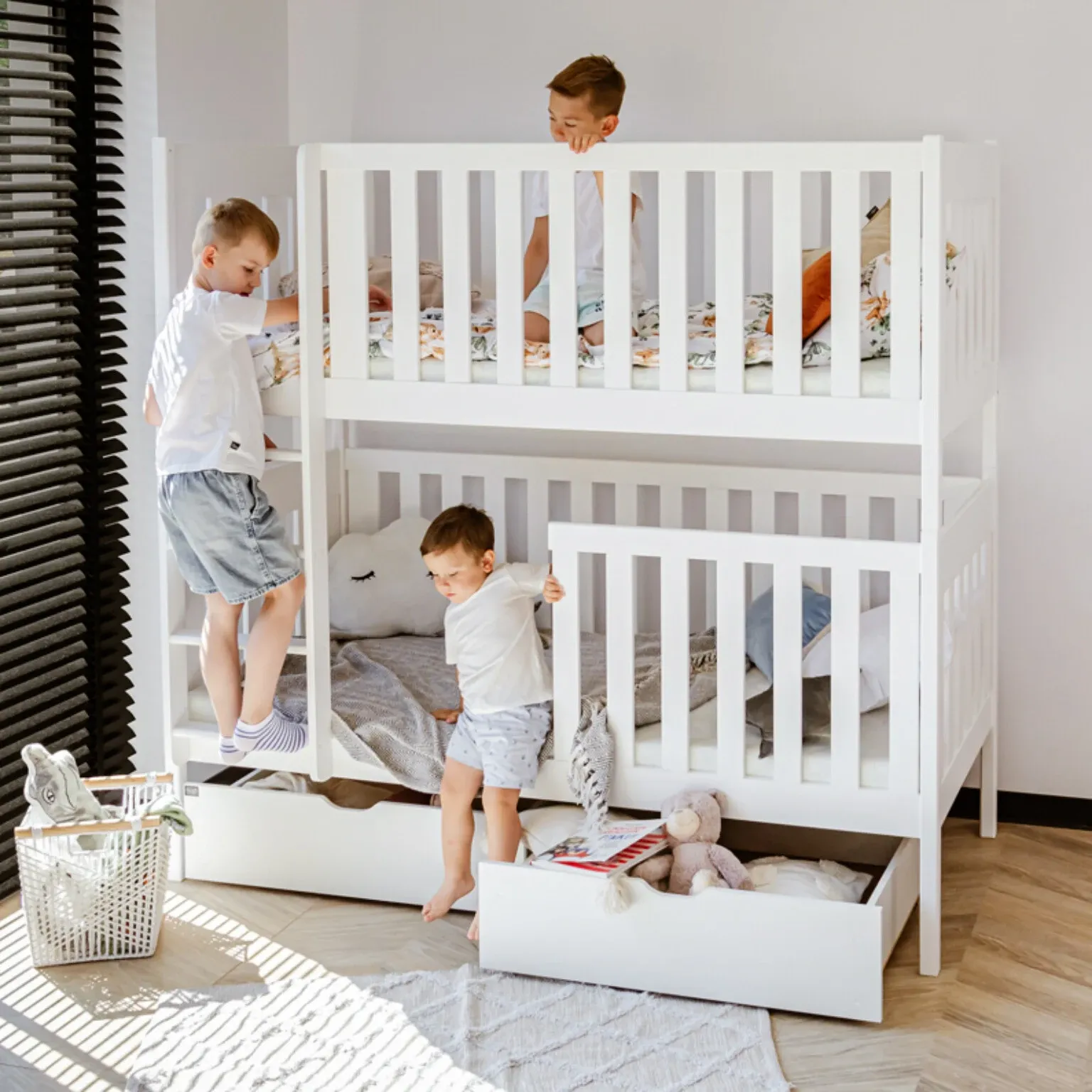krevet na kat od punog drveta – dawid 180×80 - slika 7
