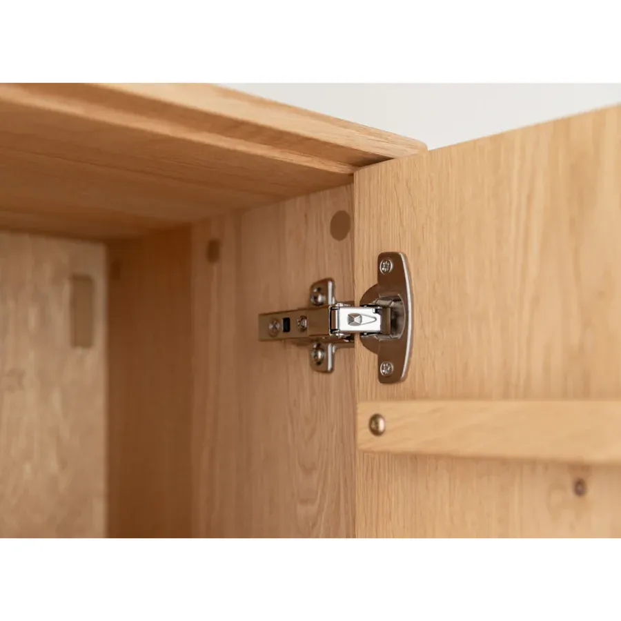 komoda tirano 154x39 cm, materijal: masivno drvo hrast - slika 8