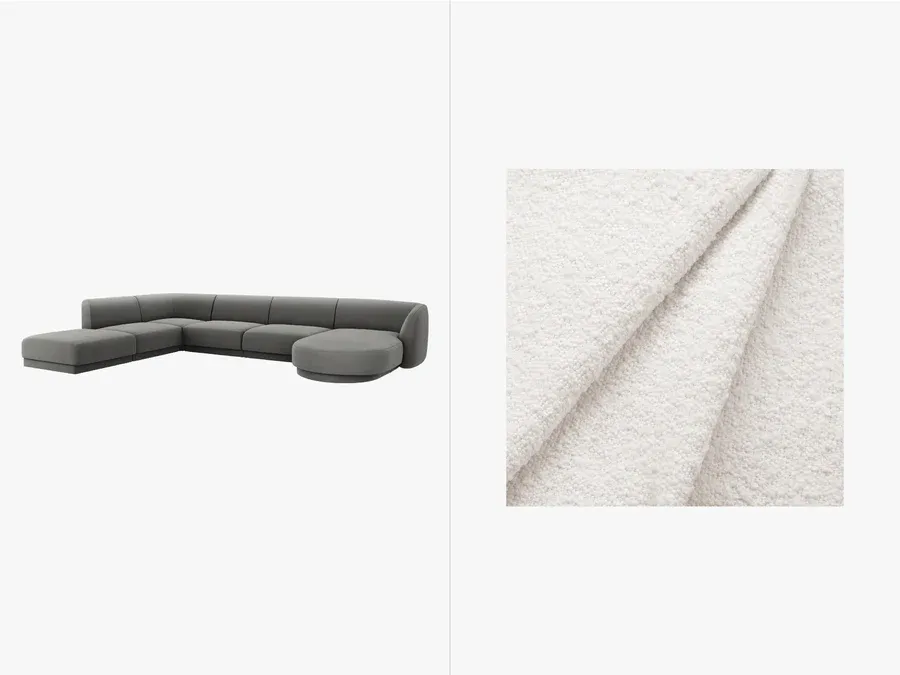 Kutna garnitura Miley 330x255cm, Materijal: Boucle - Čakovec, Čakovec-zapad
