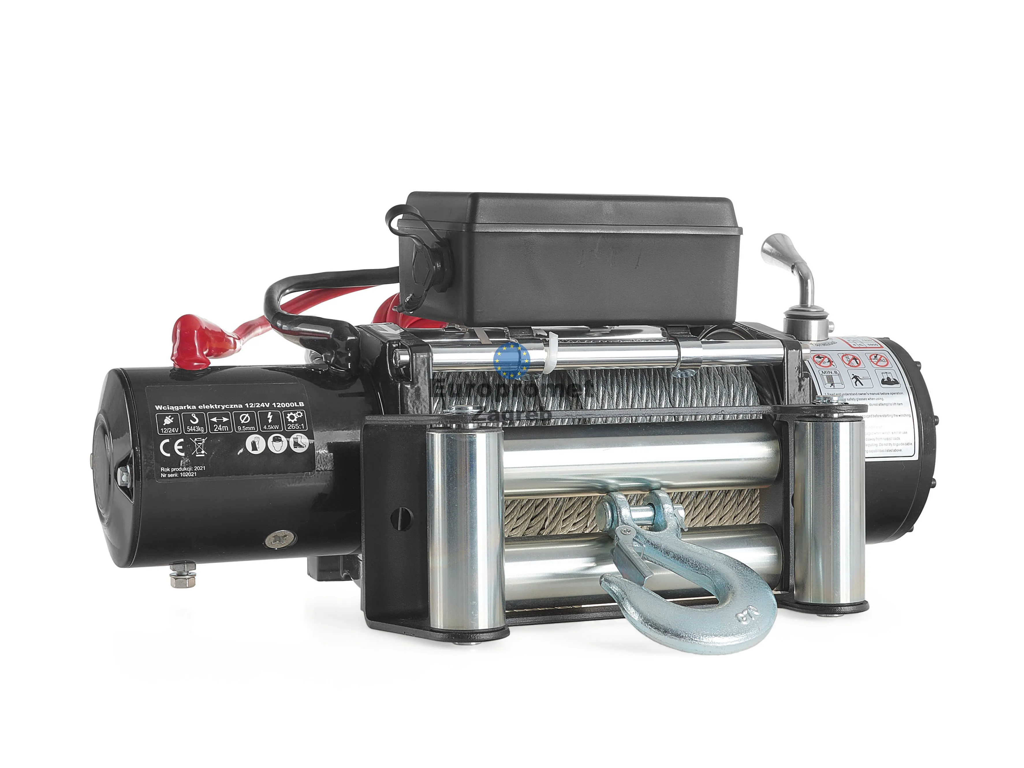 električno vitlo 12v 12000lb(5443 kg) novo račun garancija dostava !! - slika 3