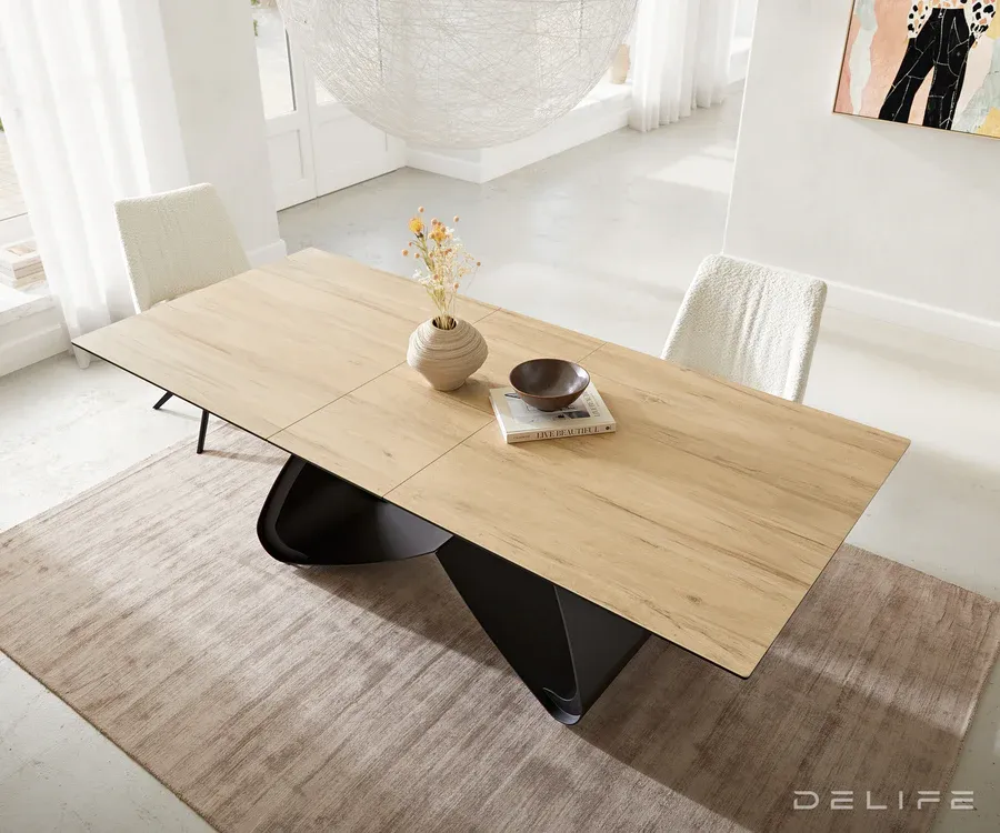 produljivi stol edge 180/220x100, materijal: keramika laminam sabbia - slika 4