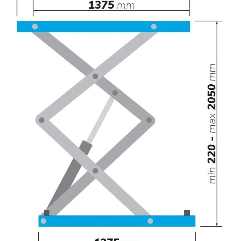 ugradbena škarasta dizalica 3,5t, 230v - slika 2
