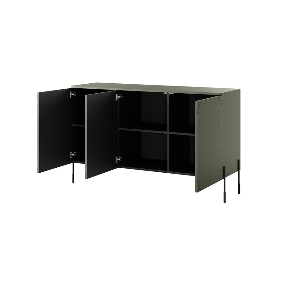 komoda sonatia 150cm, 3 vrata, materijal: mdf - slika 3