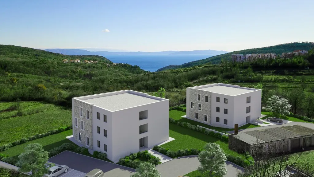 labin, penthouse stan u urbanoj vili s pogledom na more a7 - slika 4