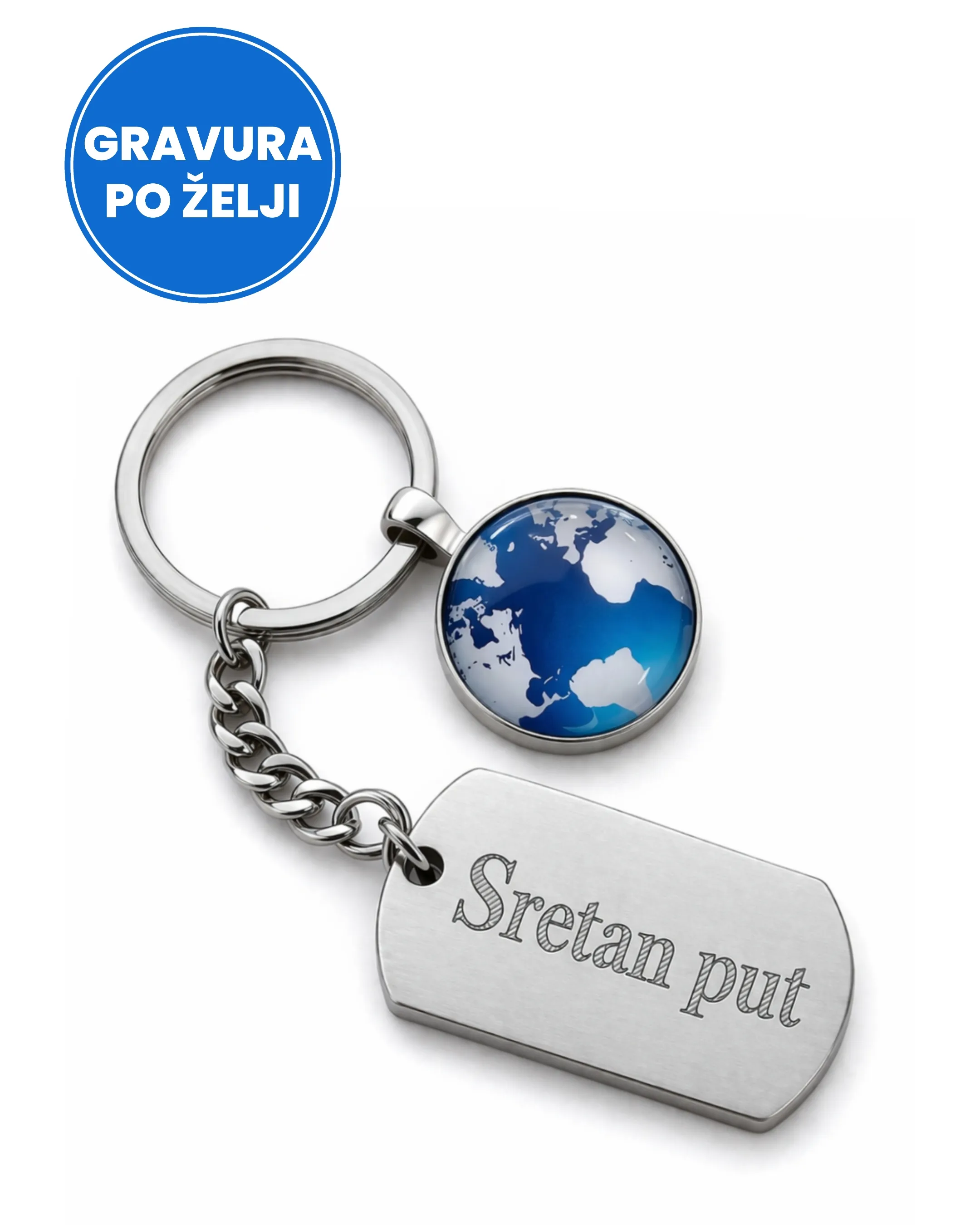 Za sretan put – privjesak s gravurom - Otočac