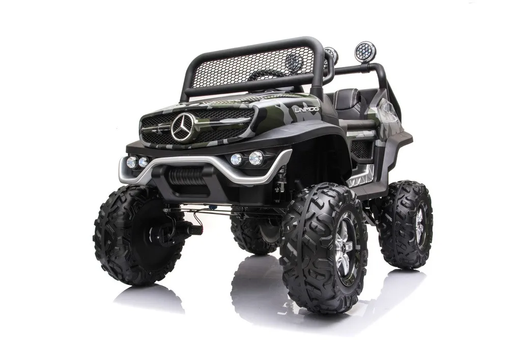 licencirani auto na akumulator mercedes unimog s - moro/army - slika 13