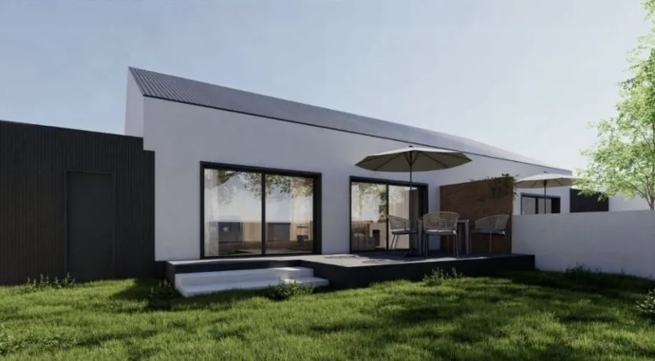 kuća: čepin, prizemnica, 96.35 m2 + dvorište 90.24 m2, novogradnja - slika 2