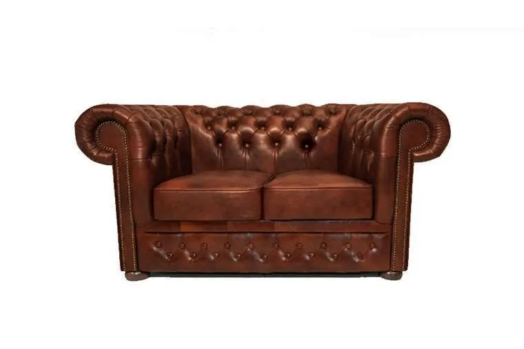 Chesterfield Dvosjed First Class Leather | 2-sjedišta | Cloudy Caramel - Ježdovec, Zagreb