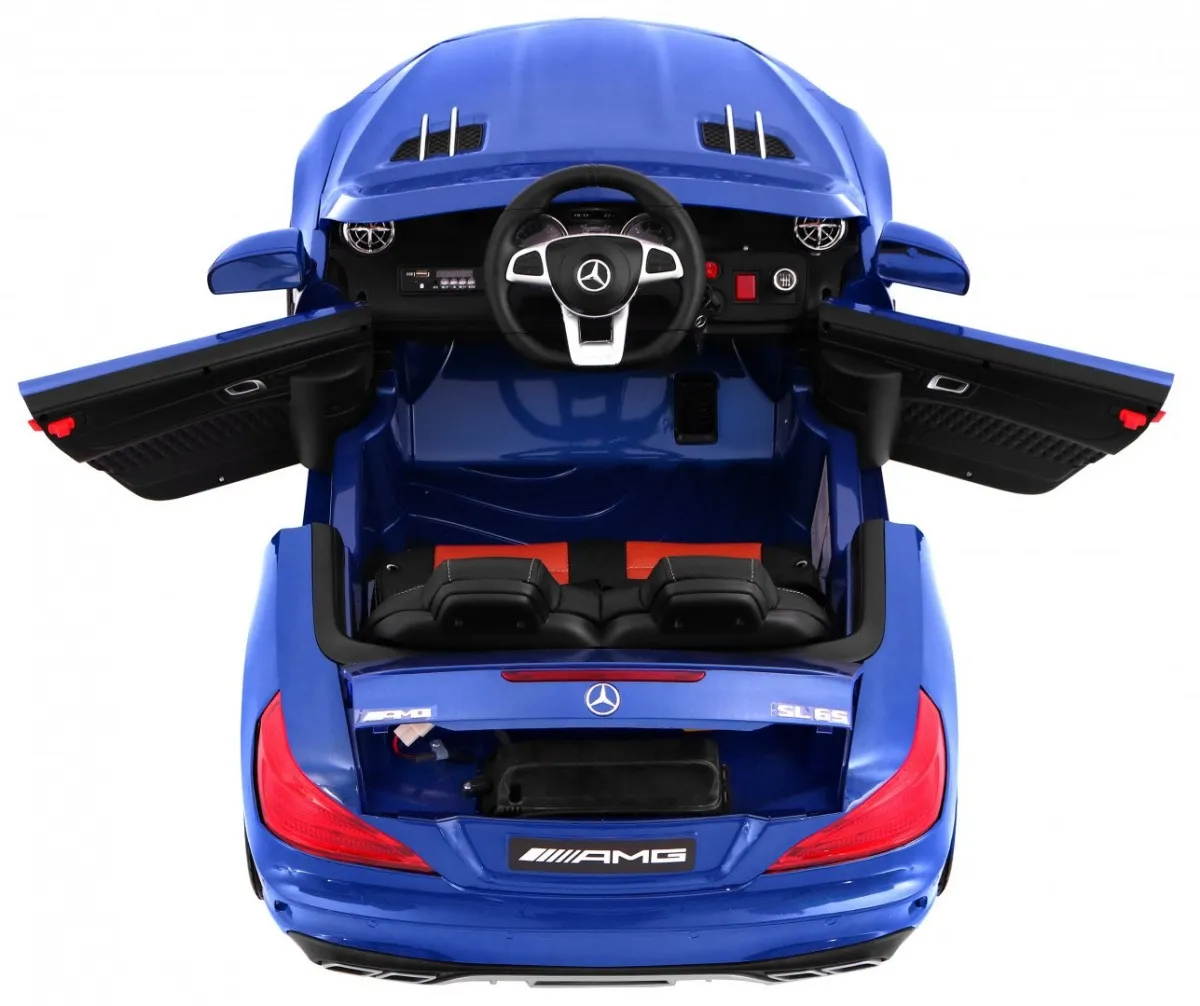 licencirani auto na akumultor mercedes amg sl65 - plavi/lakirani - slika 7