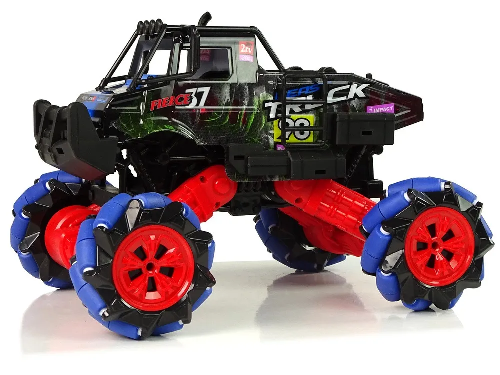 remote controlled 1:16 blue 2.4g 360 degree terrain drift car - slika 2