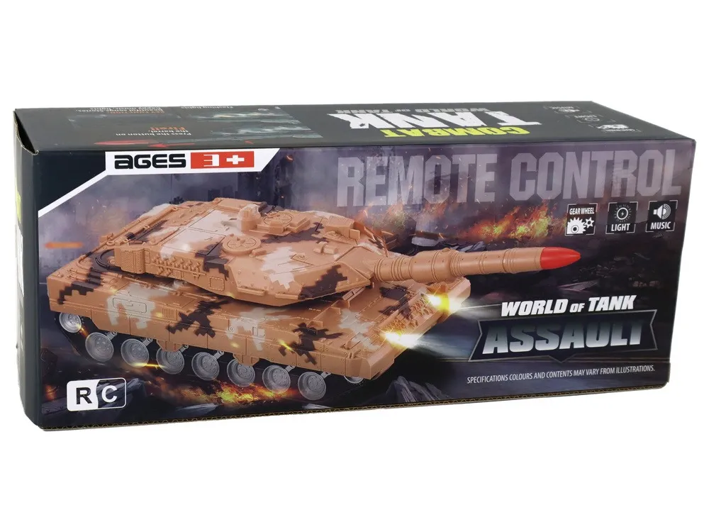 remote controlled rc tank 27mhz yellow - slika 5