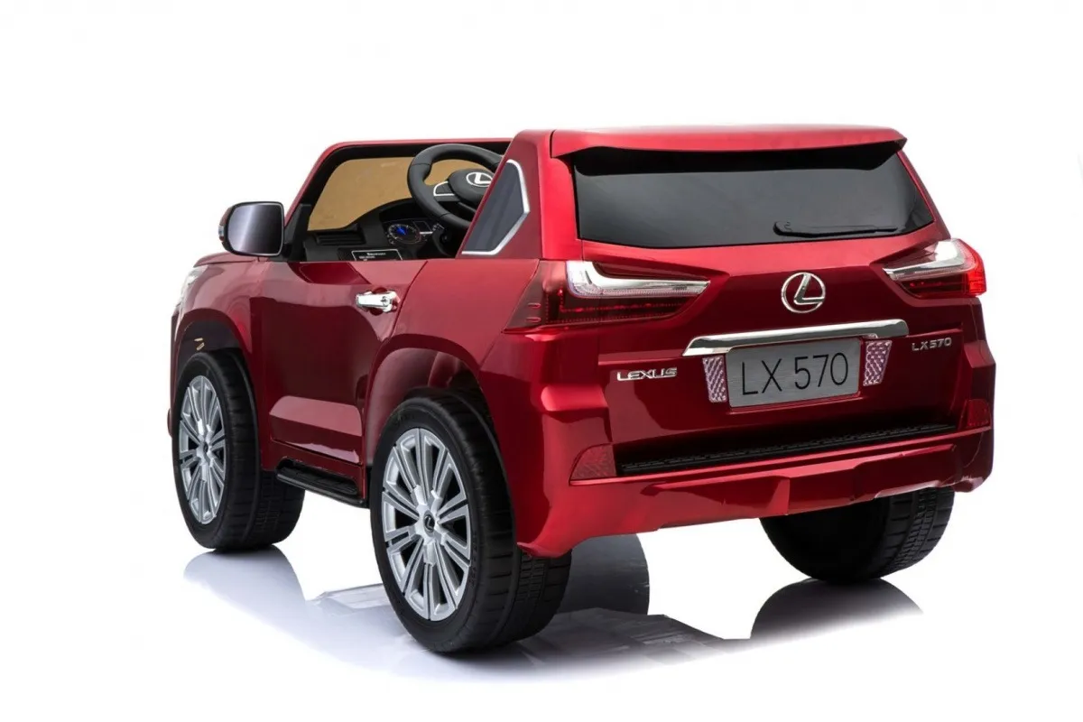licencirani auto na akumulator lexus lx570 4x4 - dvosjed - crveni - slika 4
