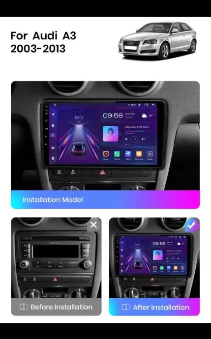 audi a3 s3 2003-2012 original multimedija android navigacija radio gps - slika 13