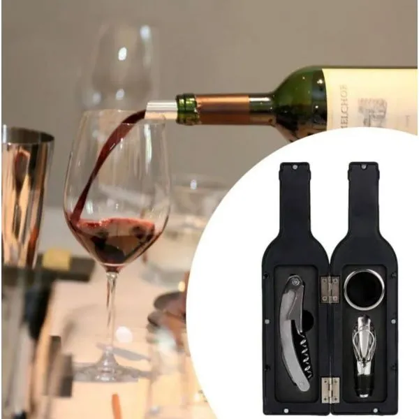 set za vino u kreativnoj poklon kutiji - slika 3