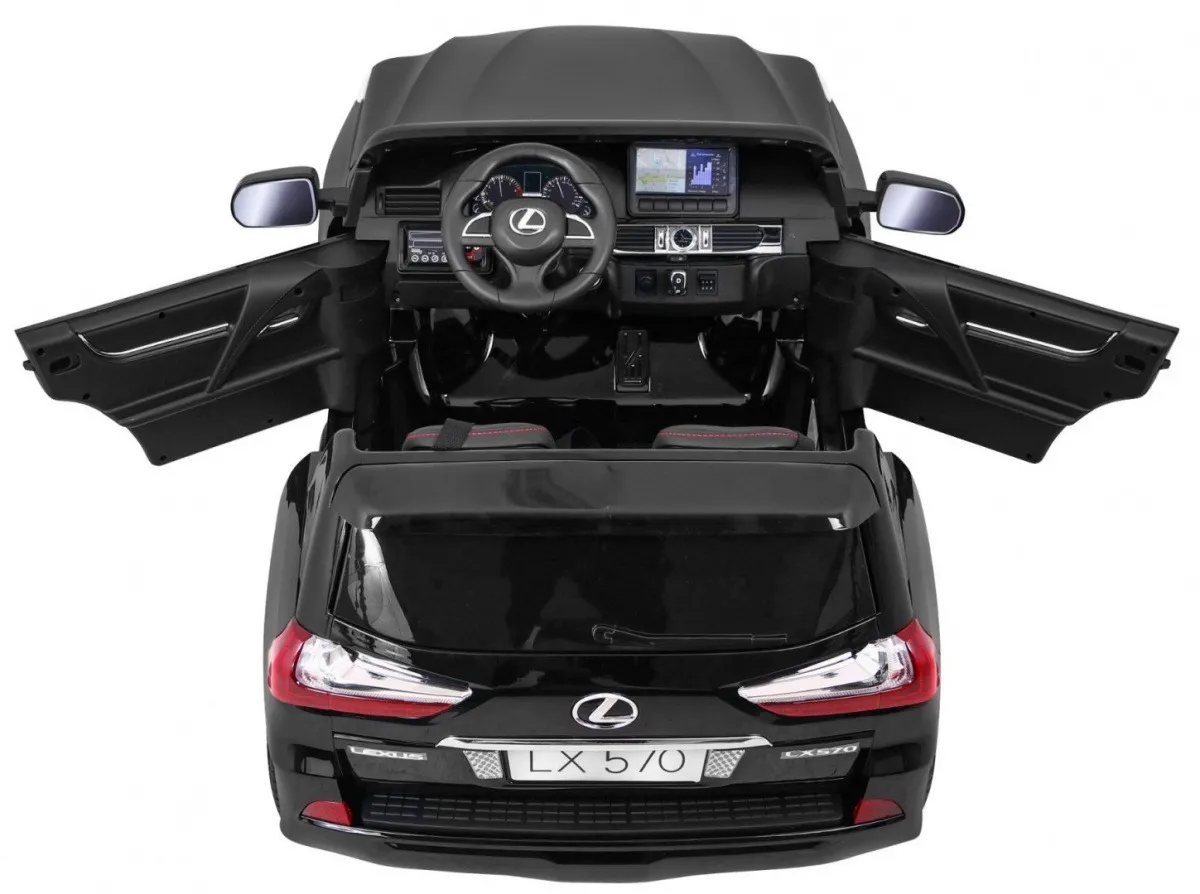 licencirani auto na akumulator lexus lx570 4x4 - dvosjed - crni - slika 7