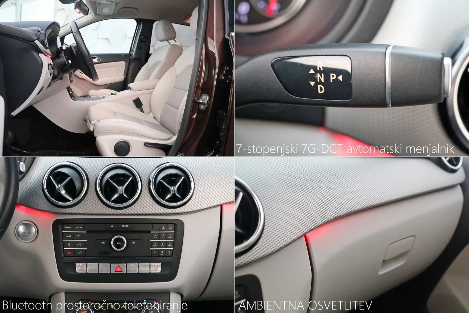 mercedes-benz b 200d 7g-dct urban 136km full led navi kamera - slika 17