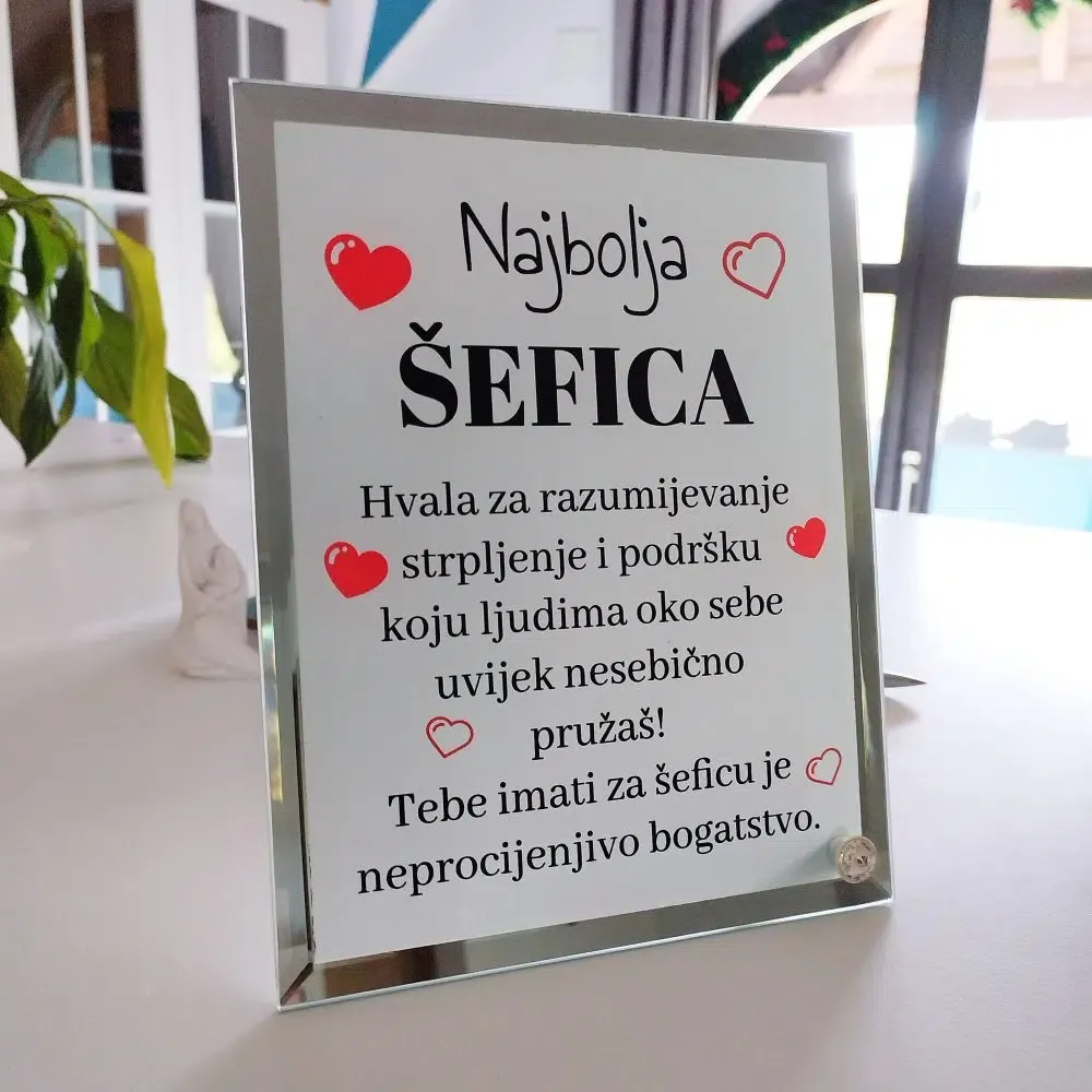 Foto staklo za šefa ili šeficu - Otočac