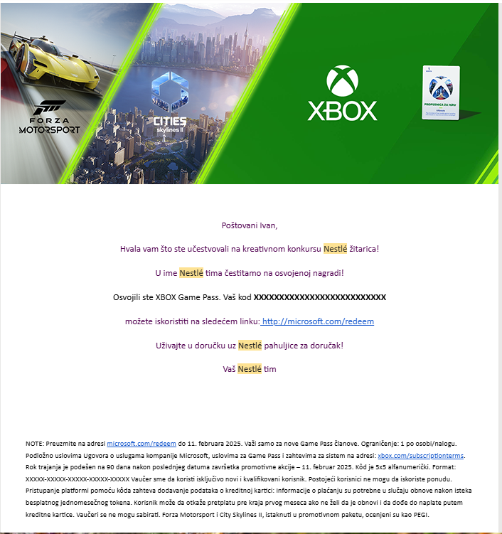 XBOX Game Pass, (2 KOM.); ZG (Jarun) - Zagreb