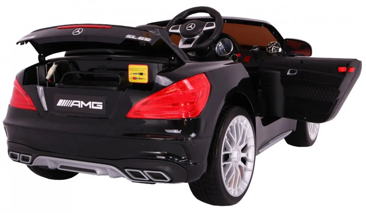licencirani auto na akumultor mercedes amg sl65 - crni - slika 2