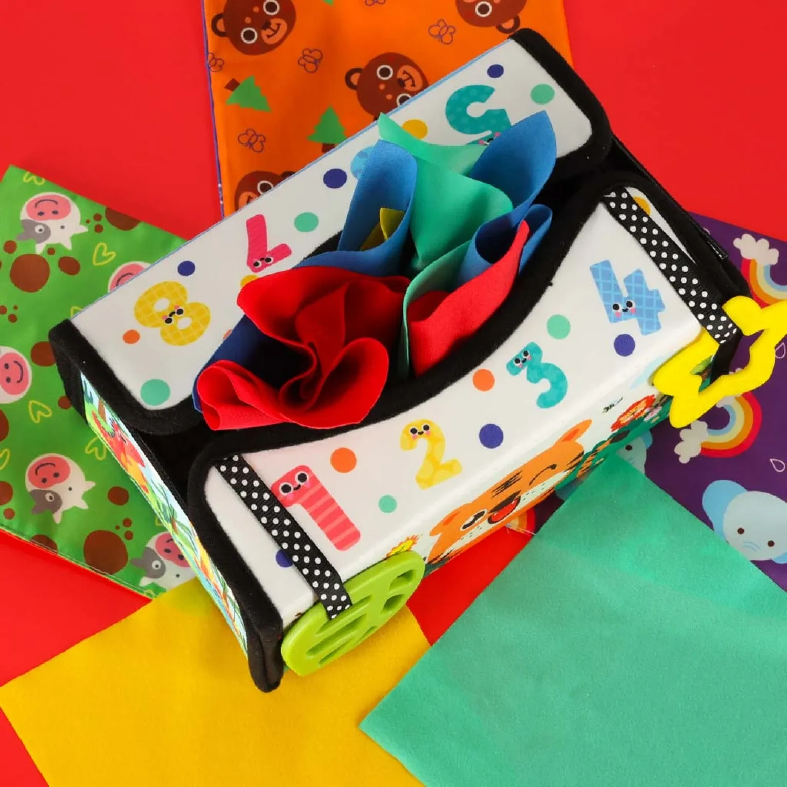 montessori 2u1 kutija podloga za sortiranje s maramicama - slika 6