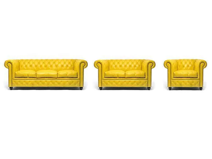 Chesterfield Set Garnitura Original Leather | 1 + 2 + 3 sjedišta - Ježdovec, Zagreb