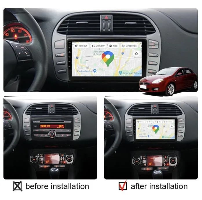 fiat bravo 2007-2014 radio original multimedija navigacija android gps - slika 3