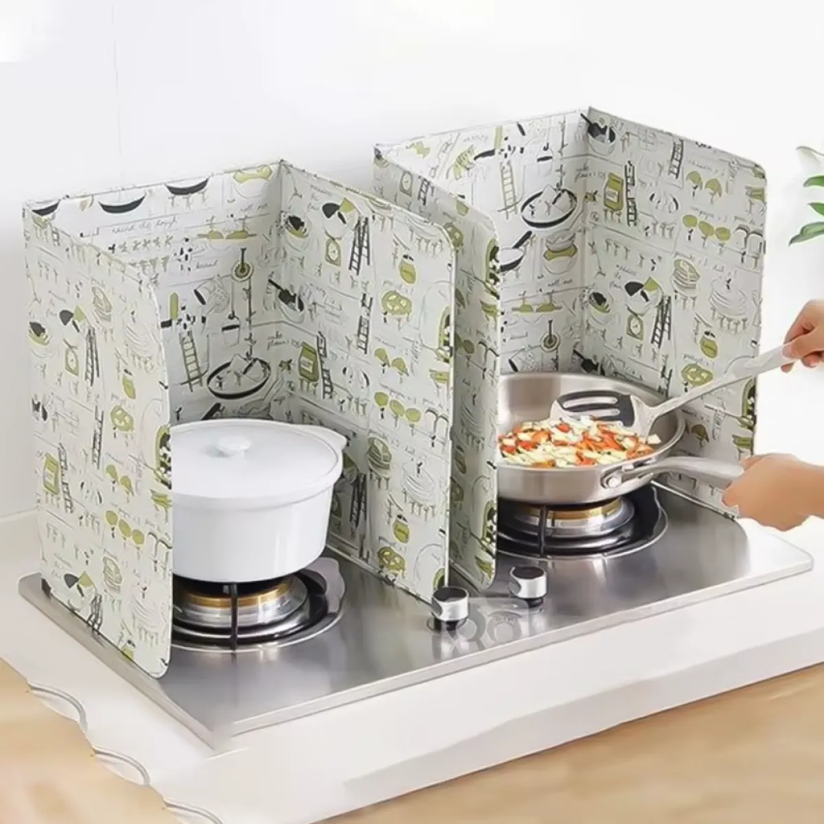 kuhinjska pregrada protiv prskanja ulja – aluminijska folija s to - slika 5