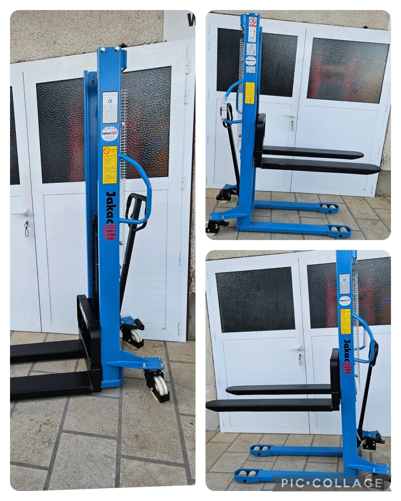 novi visokopodizni ručni viličar glms1016 blue - slika 2