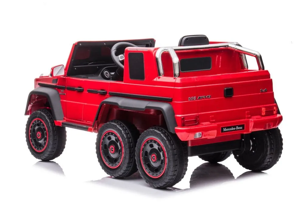 licencirani auto na akumulator mercedes g63 6x6 - crveni - slika 6