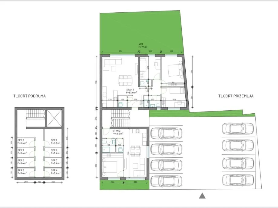 stan: osijek, tvrđavica, 53.70 m2, visoko prizemlje, novogradnja - slika 9
