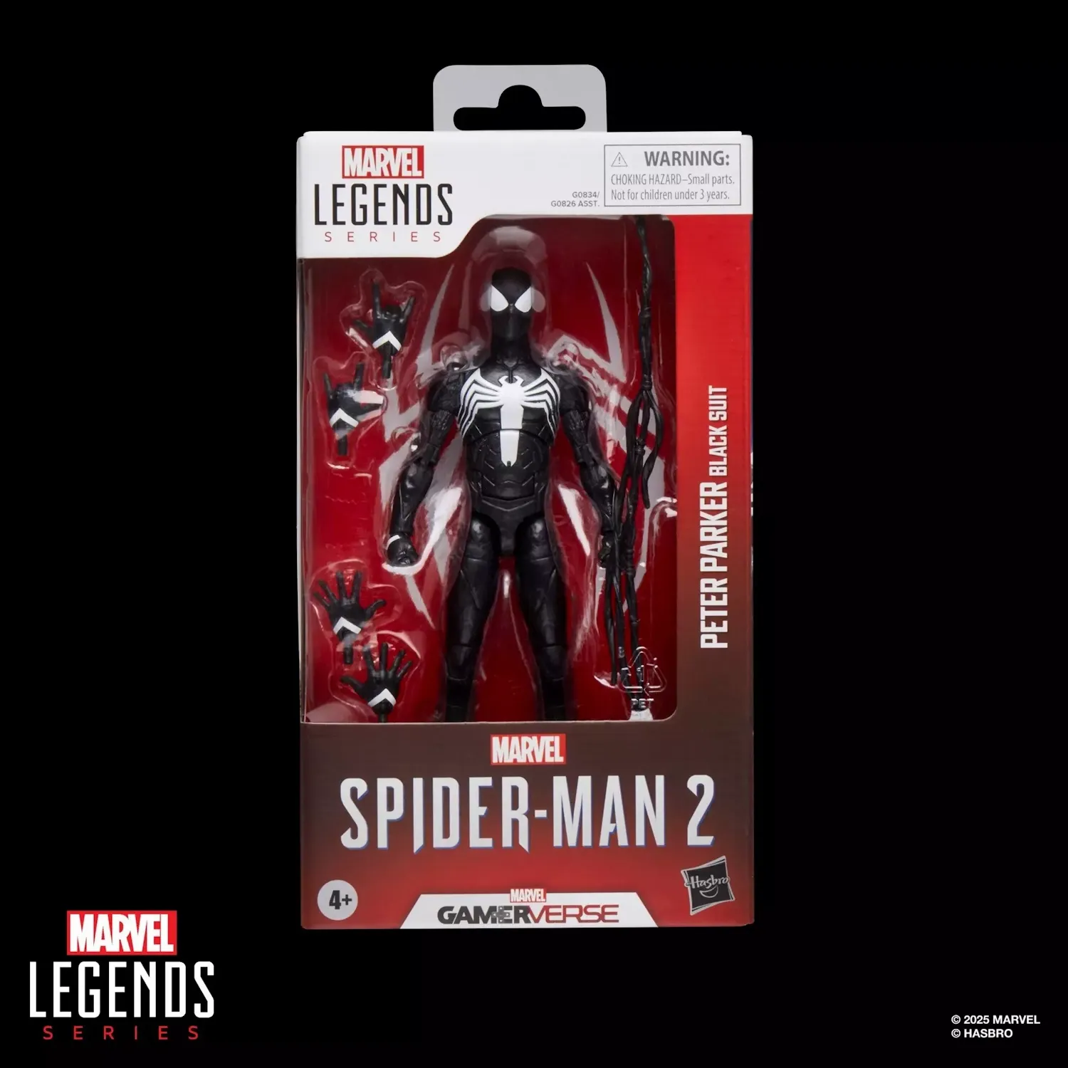 marvel legends series: gamerverse peter parker black suit figura 15cm - slika 9