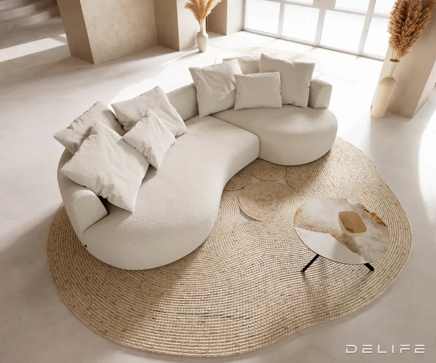 sofa edina 328x166cm, materijal: boucle - slika 4