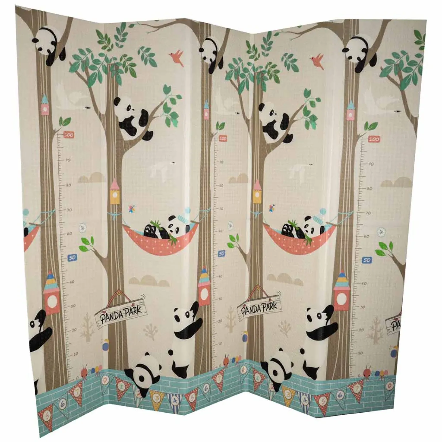 dvostrana podloga za bebe od pjene 180*200 panda-cesta - slika 3