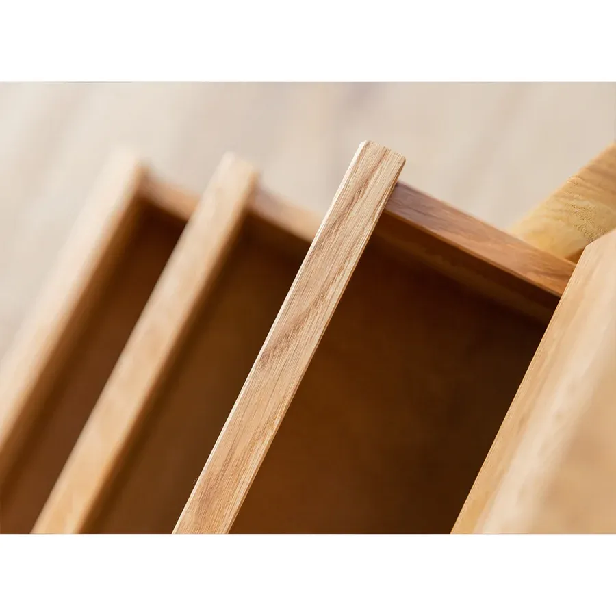 vitrina modern loft 45x200cm, materijal: masivno drvo hrast - slika 6