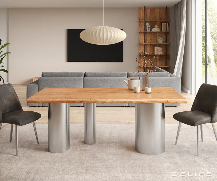 blagovaonski stol edge 200x100cm, materijal: hrast - slika 2