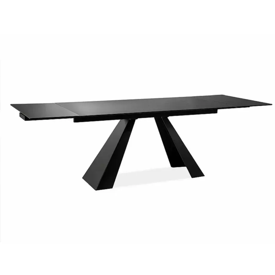 blagovaonski stol salvadore 160/240x90cm, materijal: kaljeno staklo - slika 3