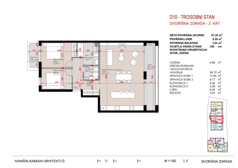 stan: zagreb (lašćina),kvatrić,trosobni 95.00 m2, novogradnja - slika 6